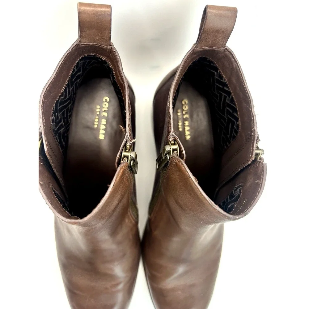 Cole Haan Ankle Boot Double Zip Effortless Closet Staple Size 9‎ 1/2